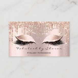 Cartão De Visita Makeup Artist Eyes Lashes Glitter Confetti Spark