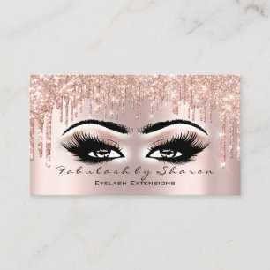Cartão De Visita Makeup Artist Eyes Lashes Glitter Drill Blush Spar