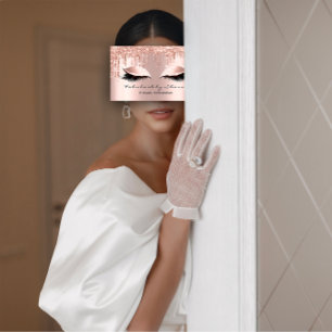 Cartão De Visita Makeup Artist Eyes Lashes Glitter Drives Foto