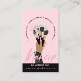 Cartão De Visita Makeup Artist Glam MUA Beauty Salon Beautician