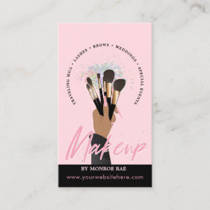 Cartão De Visita Makeup Artist Glam MUA Beauty Salon Beautician