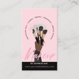 Cartão De Visita Makeup Artist Glam MUA Beauty Salon Beautician Bus