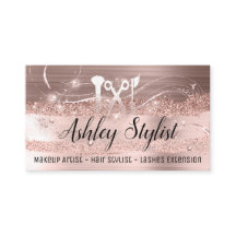 Makeup Artist Hair Salon Lash Logo Eyelash Rosa