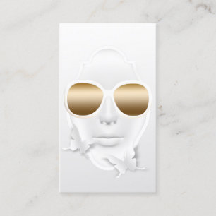 Cartão De Visita Makeup Artist Hair Stylist Paper Butterfly
