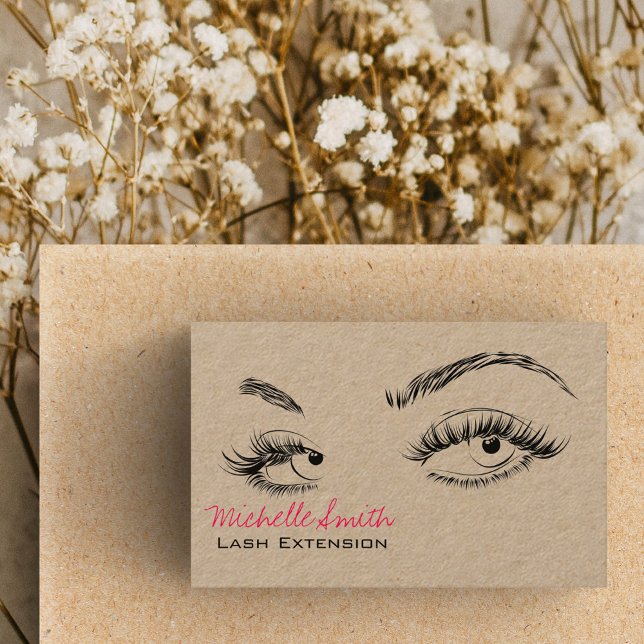 Cartão De Visita Makeup Artist Lashes Brota White Preto Código Qr (Criador carregado)