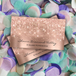 Cartão De Visita Makeup Artist Lashes Tropfen Rosa Blush Powder