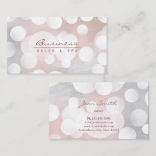 Cartão De Visita Makeup Artista Modern Silver Beauty Salon Spa