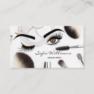 Cartão De Visita Makeup artista Piscar os olhos Eye Beauty Salon
