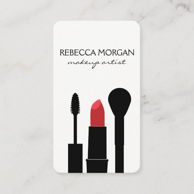 Cartão De Visita Makeup Beauty (Frente)