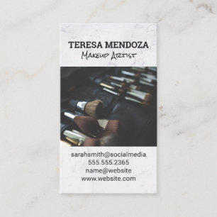 Cartão De Visita Makeup Brushes Set