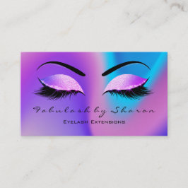 Cartão De Visita Makeup Eyebrow Lashes Glitter Skinny Miami Beach