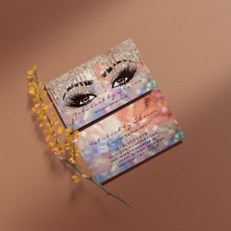 Cartão De Visita Makeup Eyebrow Lashes Wax Drivers Hológrafo