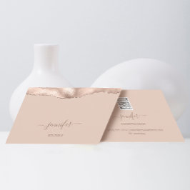 Cartão De Visita Makeup QR Code Blush Skinny