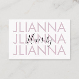 Cartão De Visita Makeup Salon Unhas Eyelashes Minimalista