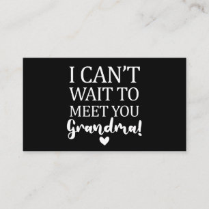 Cartão De Visita Mal posso esperar para conhecê-la.