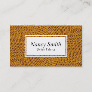 Cartão De Visita Malha   Laranja