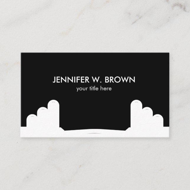 Cartão De Visita Malhação Black Dumbbell Treinador Esporte (Frente)