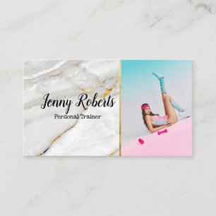 Cartão De Visita Malhação do Treinador Pessoal moderno e de tendênc