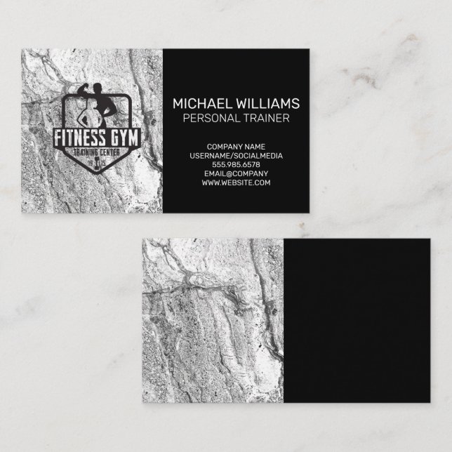 Cartão De Visita Malhação Gym | Treinador pessoal (Frente/Verso)