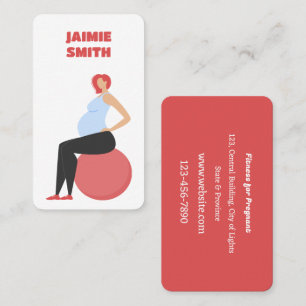 Cartão De Visita Malhação para Formador Grávida