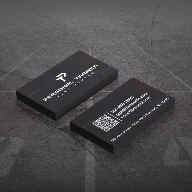 Cartão De Visita Malhação Personalizada Do Formador Pessoal De Gym  (Criador carregado)