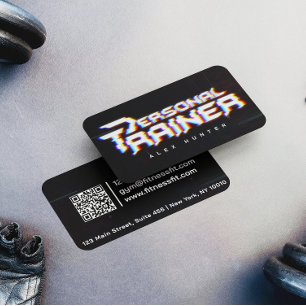 Cartão De Visita Malhação Personalizada Do Formador Pessoal De Gym 