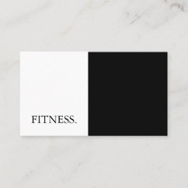 Cartão De Visita Malhação preto e branco moderno