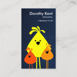Cartão De Visita Mama engraçado bonito Pássaro Babysitting Pintinho