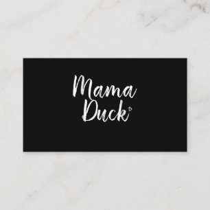 Cartão De Visita Mamãe Pato, Pato Bonito, Dia das Mães, Presente