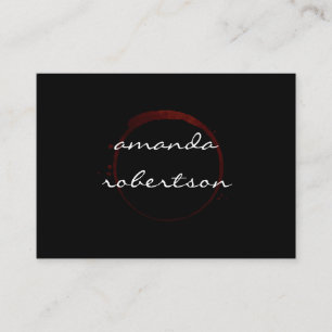 Cartão De Visita Manchas de vinho luxo