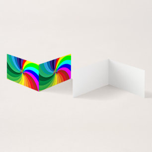 Cartão De Visita Mandala Colorida com as Cores do Arco-íris-46556