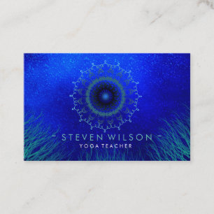Cartão De Visita Mandala Damask Yoga - Meditação Holística