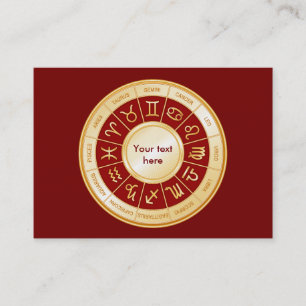 Cartão De Visita Mandala do horóscopo