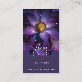 Cartão De Visita Mandala Flor de Lótus Mística | Nova Era