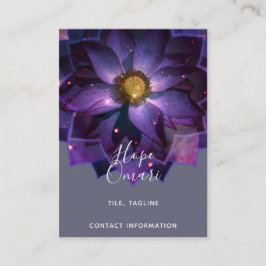 Cartão De Visita Mandala Flor de Lótus Mística | Nova Era