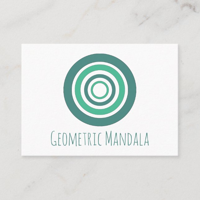 Cartão De Visita Mandala Geométrico (Frente)