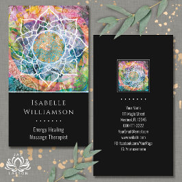 Cartão De Visita Mandala Zen Reiki Yoga Massagem Sagrada Espiritual