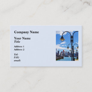 Cartão De Visita Manhattan NY - Skyline From Liberty State Park