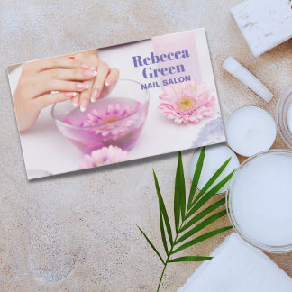 Cartão De Visita Manicura de beleza moderna unhas salão de unhas