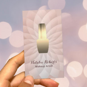 Cartão De Visita Manicurista Rosa Dourado Lotus Salon