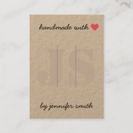 Cartão De Visita Manipulador com Clipes de Cabelo Coração