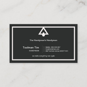 Cartão De Visita Manipulador de Borda Simples da Lâmpada Retro