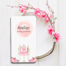 Cartão De Visita Mannquim de Vestido de Cáudia Rosa