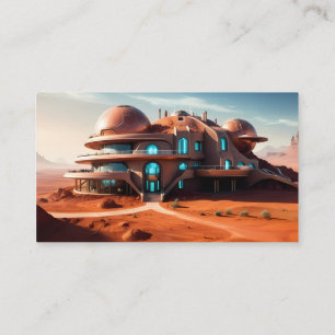 Cartão De Visita Mansão Planeta Vermelho - Villa do Deserto Futuro 