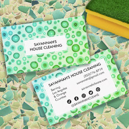 Cartão De Visita Manteiga Mínima Limpeza de Casa Janitorial