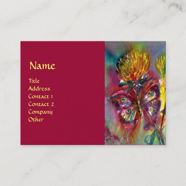 Cartão De Visita MANTEIRAS VIBRANTES EM AZUL,vermelho (Frente)