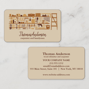 Cartão De Visita Manual de Reparo Doméstico Moderno Profissional