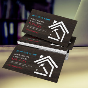 Cartão De Visita Manual de Reparo Russo Moderno