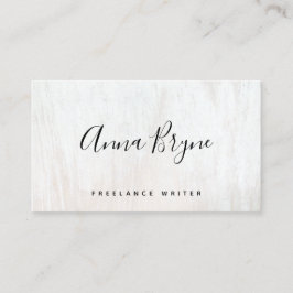 Cartão De Visita Manuscrito Branco Manuscrito Mídia Social Ocupada
