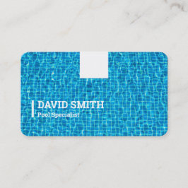 Cartão De Visita Manutenção da Piscina de natação